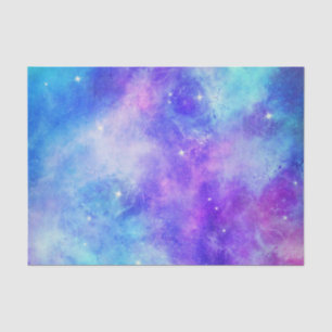 Purple and Blue Galaxy Space Abstract Tissue Paper