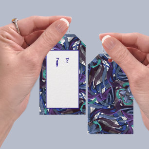 Purple and Blue Gift Tags