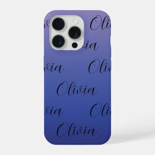Purple and Blue Gradient iPhone 15 Pro Case