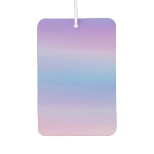 purple and blue gradient streaks car air freshener