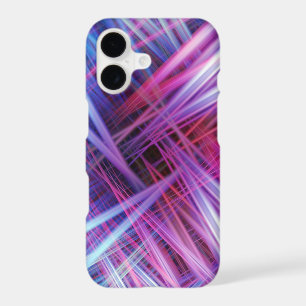 Purple and blue light beams pattern
