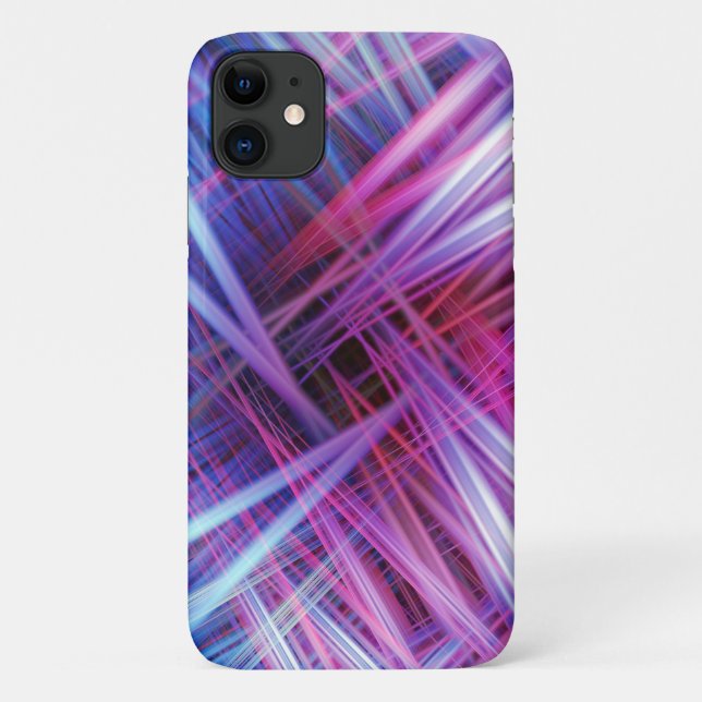 Purple and blue light beams pattern Case-Mate iPhone case (Back)
