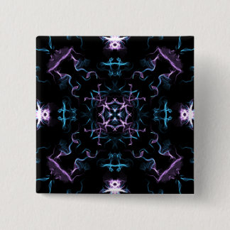 Purple and Blue Mandala Flower 15 Cm Square Badge