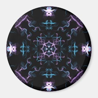 Purple and Blue Mandala Flower Magnet