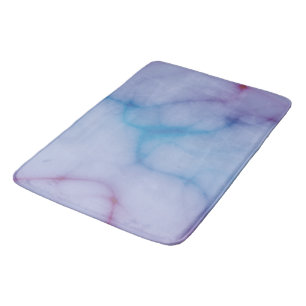 purple and blue Marble abstract Bath Mat