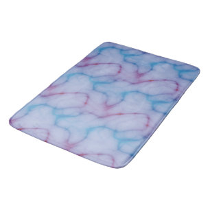 purple and blue Marble abstract Bath Mat