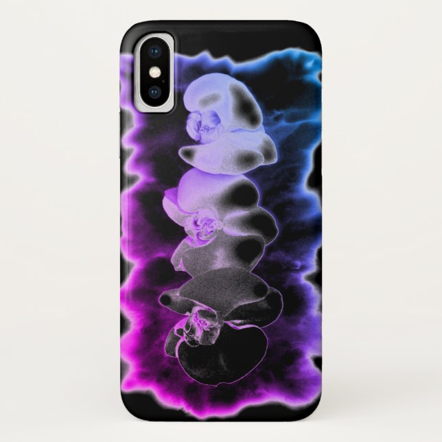 Purple and blue Orchids Case-Mate iPhone Case (Back)