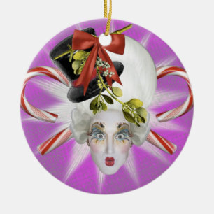 Purple and Blue Poppycock Ornament