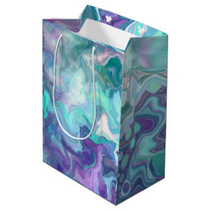 Purple and Blue Rhapsody   Abstract Art Medium Gift Bag