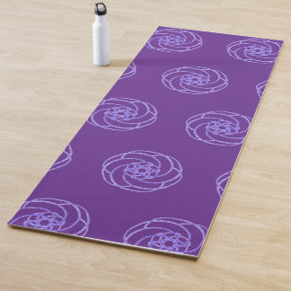 Purple and Blue Simple Modern Yoga Mat