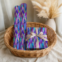 Purple and Blue Stained Glass Mosaic pattern