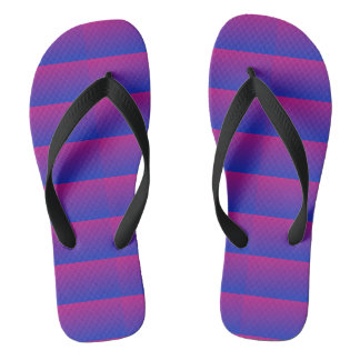 Purple and Blue Women's Flip Flops