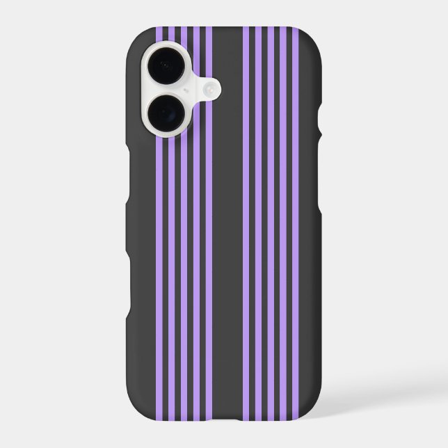 Purple and charcoal five stripe pattern (Back)