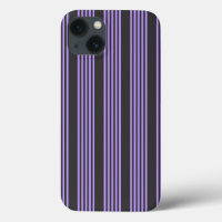 Purple and charcoal five stripe pattern