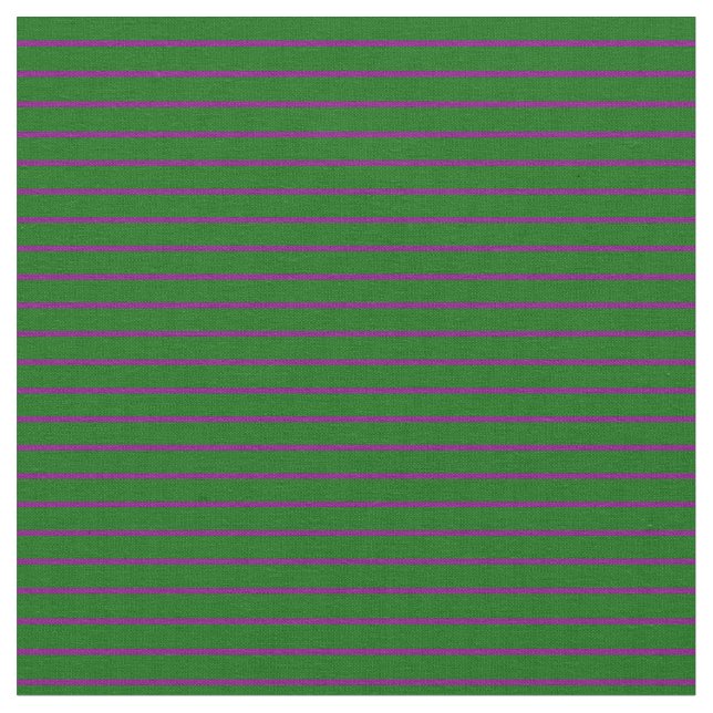 Purple and Dark Green Coloured Lines Fabric (Close Up)