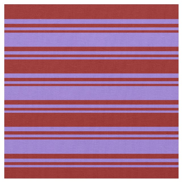 Purple and Dark Red Coloured Lines/Stripes Pattern Fabric (Close Up)