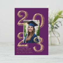 Purple and Gold 2023 Photo Graduation