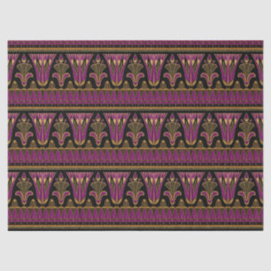 Purple and Gold Art Deco Decoupage Tissue Paper