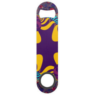Purple and Gold Cross Bottle Opener