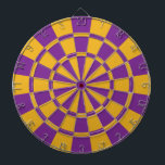 Purple And Gold Dartboard<br><div class="desc">Purple And Gold Dart Board</div>