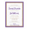 Purple and Gold Glitter Rectangle Bat Mitzvah