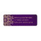 PURPLE AND GOLD INDIAN INSPIRED ADDRESS LABELS
