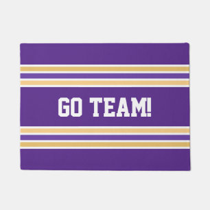 Purple and Gold Jersey Doormat