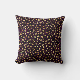 Purple and Gold Leopard Series Design 2 Cushion