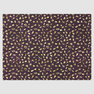 Purple and Gold Leopard Series Design 2 Tissue Paper