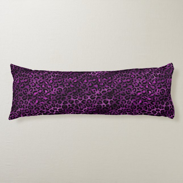 Purple and Gold Leopard Series Design 3 Body Cushion (Front)
