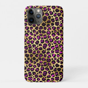 Purple and Gold Leopard Series Design 4 iPhone 11 Pro Case