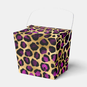 Purple and Gold Leopard Series Design 4 Favour Box