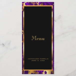 Purple and Gold Marble - Menu
