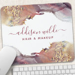 Purple And Gold Modern Art Liquid Watercolor Ink Mouse Pad<br><div class="desc">Purple And Gold Modern Art Liquid Watercolor Ink Mouse Pad. Perfect for makeup artists,  hair stylists,  cosmetologists,  and more!</div>