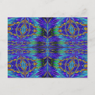 PURPLE AND GOLD NASMA 7 POSTCARD