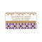 Purple and Gold Return Address Labels