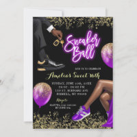Purple and Gold Sneaker Ball Sweet 16 Birthday