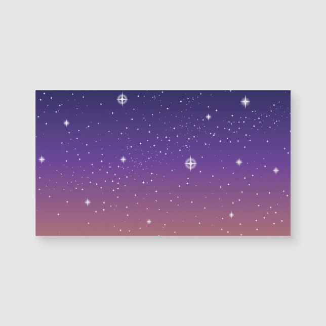 Purple and Gold Starry Sunset Sky (Front)