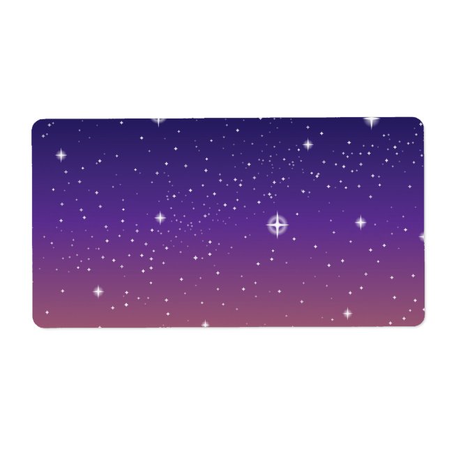 Purple and Gold Starry Sunset Sky (Front)