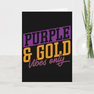 Purple And Gold Vibes Sketll Player Sketll Sports Card
