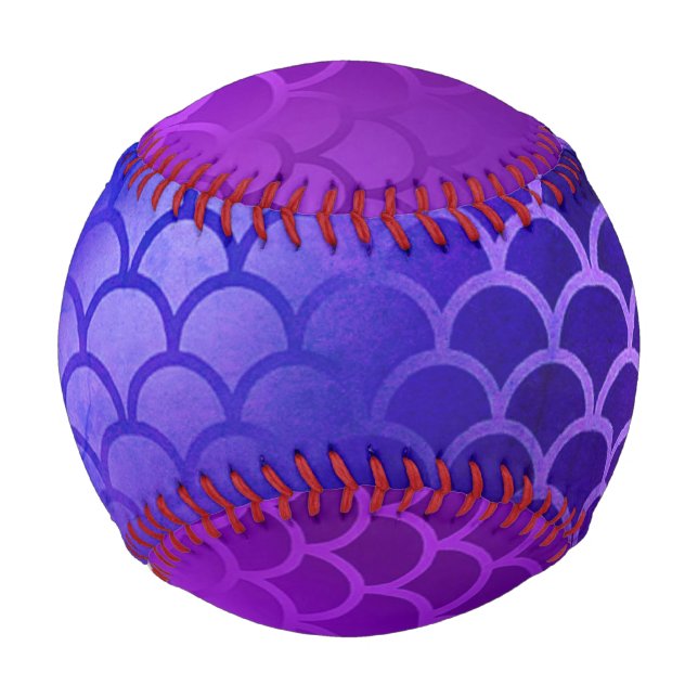 Purple and gradient colours mermaid baseball (Back)