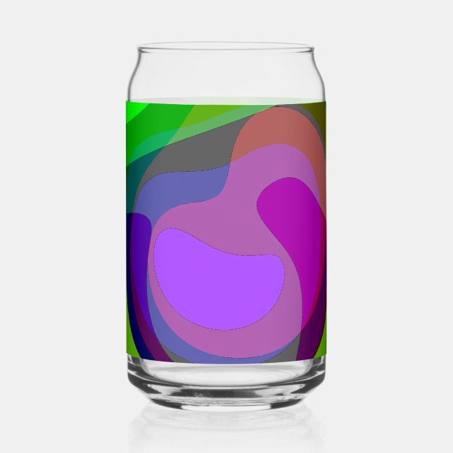 Purple And Green 403 Can Glass (Front)