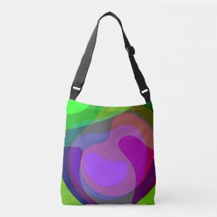 Purple And Green 403 Crossbody Bag