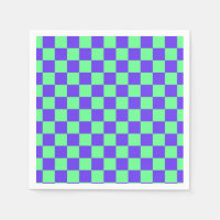 Purple and Green Chequerboard Pattern