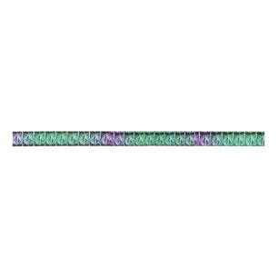 Purple and Green Dragon Satin Ribbon