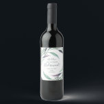 Purple and Green Eucalyptus Bridesmaid Proposal Wine Label<br><div class="desc">This purple and green eucalyptus bridesmaid proposal wine label is perfect for a modern outdoor wedding. The simple and elegant botanical design features watercolor greenery with accents of lavender and dark purple. Customise the wine bottle label with the name of the bridesmaid, a short message and the name of the...</div>