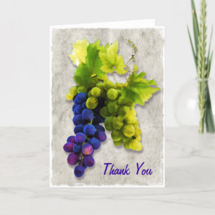 Purple and Green Grapes Thank You