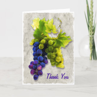 Purple and Green Grapes Thank You
