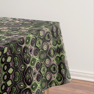 Purple and Green Jewel Tone Mandala Design Tablecloth