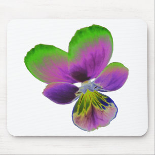 Purple and Green Pansy Mousepad